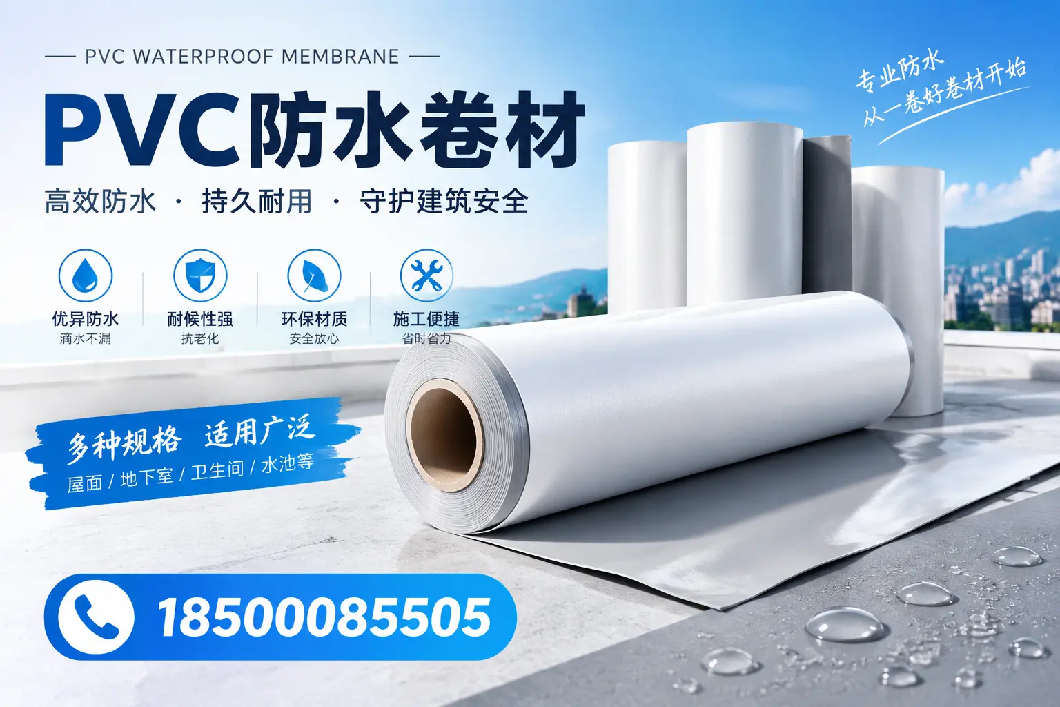 如何选择适合的PVC防水卷材？专家为您解答天水的需求